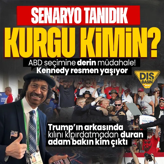 Trump saldırısında kurşunlar havada uçuşurken eski başkanın arkasında kıpırdamadan duruyordu: O adam bakın kim çıktı: Kennedy detayı şoke etti