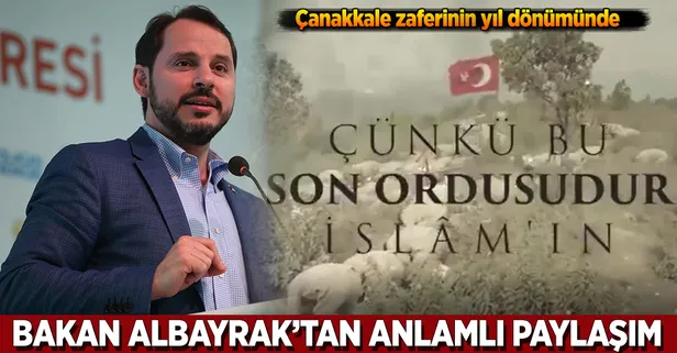 Bakan Albayrak'tan anlamlı paylaşım