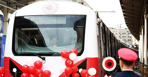 Başkan Erdoğan Sirkeci-Kazlıçeşme metrosunu hizmete aldı ilk seferi yaptı! Sefer süresi 20 dakikaya indi: 15 gün ücretsiz