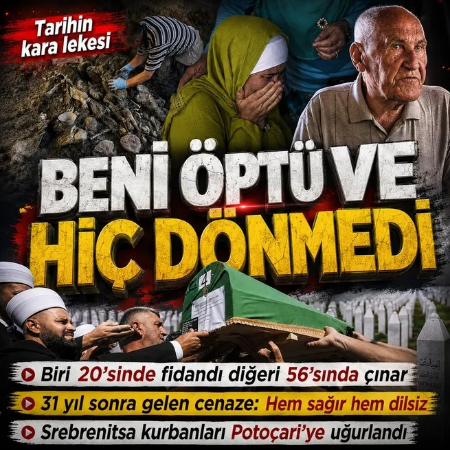 31 yıl sonra gelen cenaze: Srebrenitsa kurbanları Potoçari’ye uğurlandı