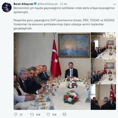 Son dakika: Bakan Berat Albayrak'tan OVP öncesi kritik toplantılar-3