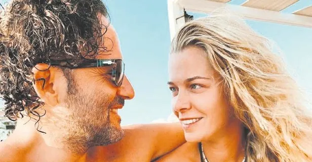 Begüm Kütük’le karikatürist eşi Erdil Yaşaroğlu, Ege’de romantizmin zirvesine çıktı