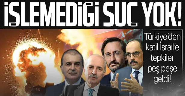 Son dakika: Terörist İsrail'in saldırılarına tepkiler peş peşe geldi! 'İsrail savaş suçu işlemektedir'