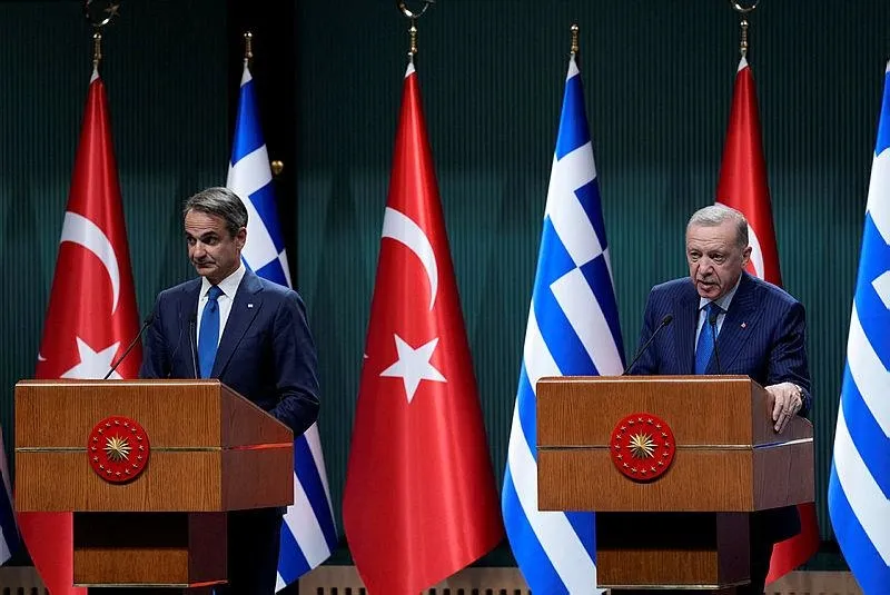 Başkan Recep Tayyip Erdoğan ve Yunanistan Başbakanı Kiryakos Miçotakis