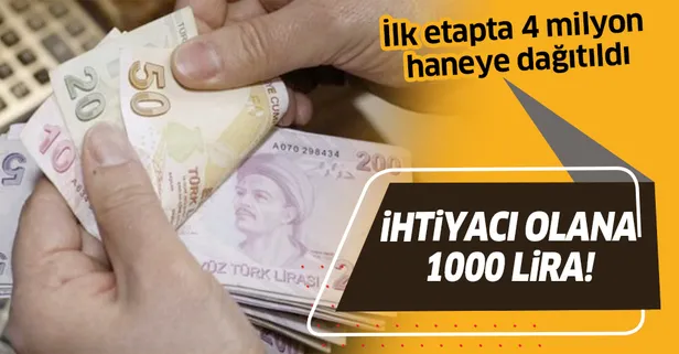 İhtiyacı olana 1.000 TL