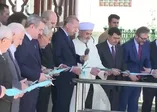 Erdoğan, restorasyonu biten Fatih Sultan Mehmet Türbesi'nin açılışını yaptı .