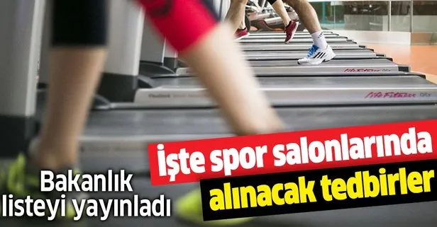 Sağlık Bakanlığı duyurdu! İşte spor salonlarında alınacak tedbirler