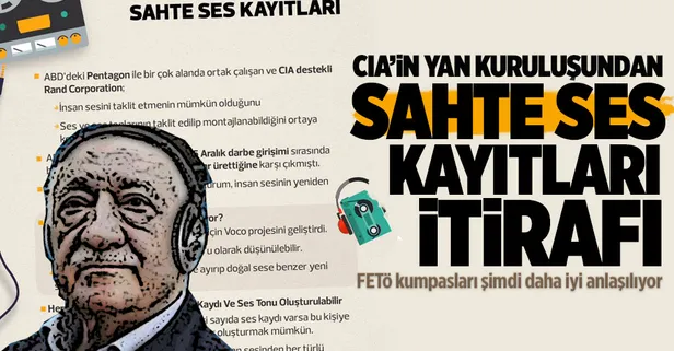 FETÖ kumpaslarının vazgeçilmezi sahte ses kayıtları gerçeği