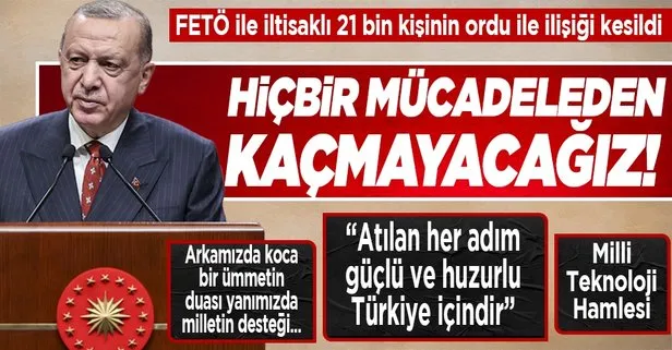 Son dakika: Başkan Erdoğan’dan Ankara’da önemli açıklamalar: Hiçbir mücadeleden kaçmayacağız
