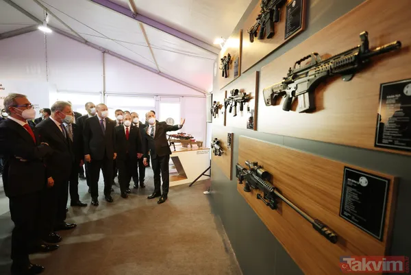 Başkan Erdoğan, Barutsan Roket ve Patlayıcı Fabrikası'nda yerli ve milli silah ve mühimmatları inceledi! - 23
