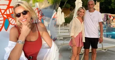 Bikinili fotoğraflarından sonra Esra Erol mini şortuyla gençleri cebinden çıkarıyor! Esra Erol eşi Ali Özbirle aşk pozunu verdi!