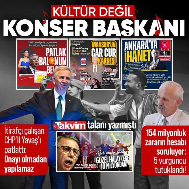 CHPli Ankara Büyükşehir Belediyesinde konser vurgunu: 5 şüpheli tutuklandı | İtirafçı çalışan anlattı: Mansur Yavaşın onayı olmadan kesinlikle yapılamazdı