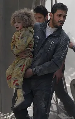 Şam'da sivillere hava saldırısı!