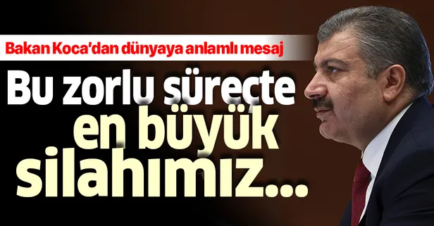 Son dakika: Sağlık Bakanı Fahrettin Koca, DSÖ’ye Türkiye’nin Covid-19 mücadelesini anlattı: En güçlü silahımız dayanışma