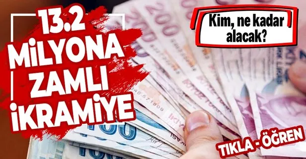 13.2 milyona zamlı emekli ikramiyesi! Kim, ne kadar alacak? 1100 TL emekli ikramiyesi o tarihte hesapta...