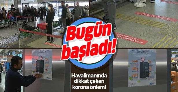 Sabiha Gökçen Havalimanı'nda koronavirüs önlemi! Kırmızı bant uygulamasına geçildi