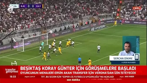 Beşiktaş Koray Günter için görüşmelere başladı!