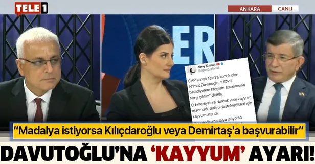 Alpay Özalan’dan Davutoğlu'na "kayyum" tepkisi: Madalya istiyorsa Kılıçdaroğlu veya Demirtaş'a başvurabilir