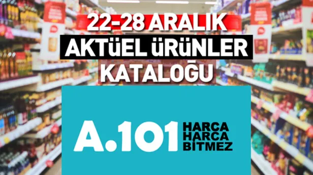 A101 katalog! (22-28 Aralık 2018) A101'de bu hafta hangi aktüel ürünler indirimli?-1