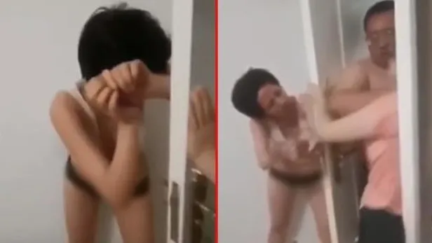 Metresiyle cinsel ilişki sırasında yatakta karısına yakalandı! Yarı çıplak kavga kamerada-3