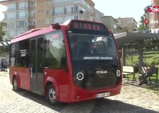 Arnavutköy’de elektrikli minibüs tanıtımı yapıldı