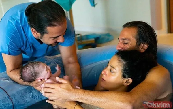 Demet Evgar anne oldu! Demet Evgar ve eşi Levent Babadağ ilk bebekleri Mavi'yi kucaklarına aldı işte sağlık durumları - 20