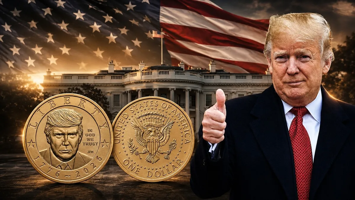 Trump'a "altın para"! Portesi 1 doların üzerine basılacak: Tasarımdaki detaylar belli oldu