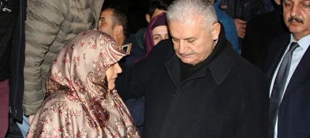 Başbakan'dan şehit ailesine ziyaret