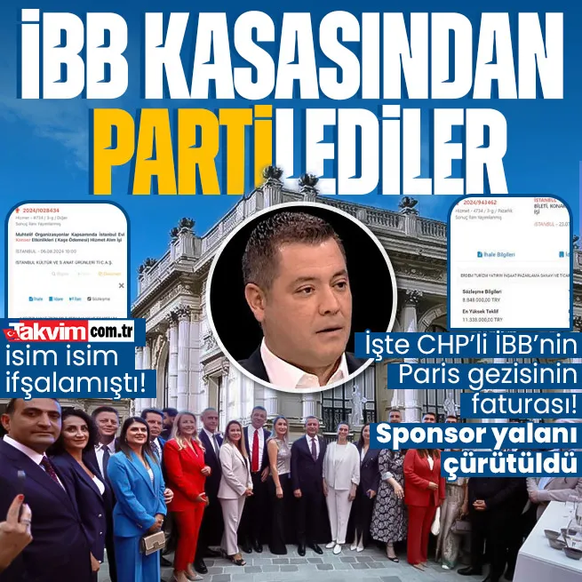 CHPli İBBnin Paris partysinin maliyeti ortaya çıktı! Sponsor yalanı çürütüldü
