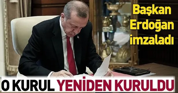 O kurul yeniden kuruldu