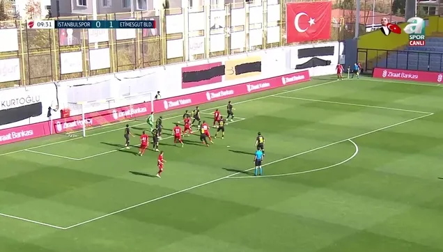 İstanbulspor - Etimesgut Belediyespor maçında 2. gol geldi ⚽ DK:11 Gol: Eren Kınalı