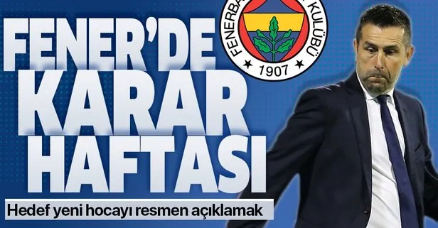 Fenerbahçe’de karar haftası