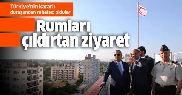 Dışişleri Bakanı Mevlüt Çavuşoğlu’nun KKTC ziyareti Rumları çıldırttı!