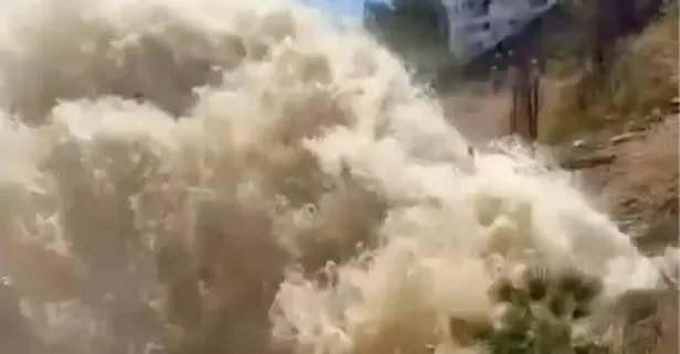 İspanya’da turistlere büyük şok! Su borusu patladı tatilleri çamura battı