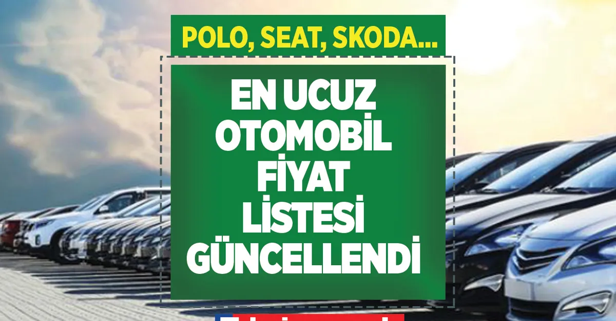 En ucuz otomobiller LİSTELENDİ! Ağustos ayı bitmeden kapın! Citroen Ami 219.000 TL! Polo, Seat, Fiat, Volkswagen, Skoda, Citroen, Dacia, Ford...