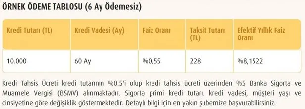 30 bin tl kredi 6 ay geri odeme olmayan