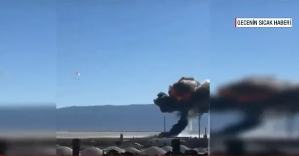 ABD'de F-16 savaş uçağı düştü! Pilotlar paraşütle atladı