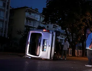 Kontrolden çıktı takla attı! Araçtaki hamurlar yola saçıldı