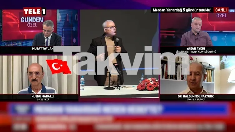 Emekli Tuğgeneral Haldun Solmaztürk, fondaş Tele 1'de Öcalan'a methiyeler düzen Merdan Yanardağ'a destek verdi