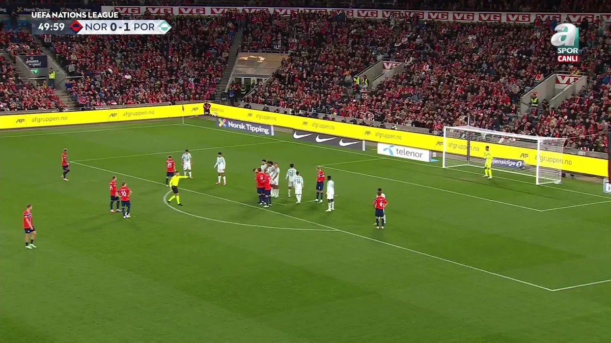 GOL: Erling Haaland | Norveç 1-1 Portekiz