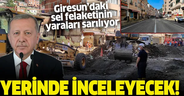 Başkan Erdoğan çalışmaları yerinde inceleyecek