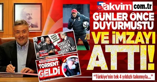 Galatasaray, Domenec Torrent’i açıkladı