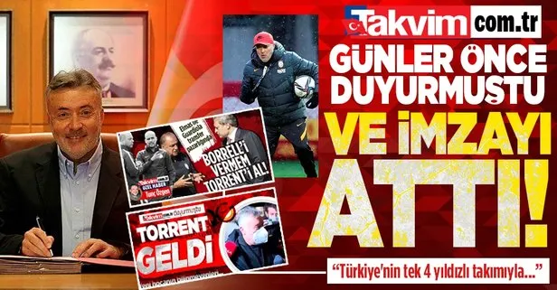 Son dakika: Galatasaray, Domenec Torrent’i açıkladı: ’’Türkiye’nin tek 4 yıldızlı takımıyla çok şeyler başaracağım