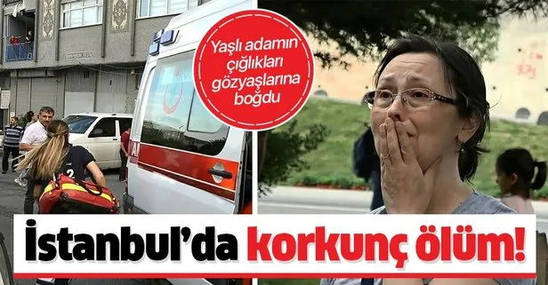 İstanbul’da korkunç ölüm! Yaşlı adamın çığlıkları ağlattı