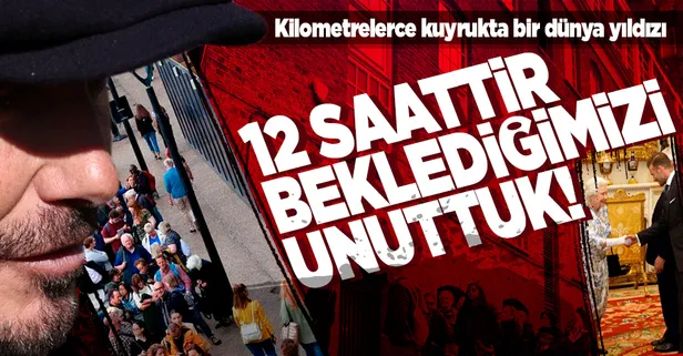 Kilometrelerce kuyrukta bir dünya yıldızı! Kraliçe 2. Elizabeth'in naaşını görmek isteyenler arasında David Beckham da yer aldı