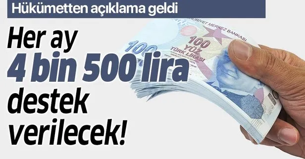Bakan Varank açıkladı: Aylık 4 bin 500 lira verilecek