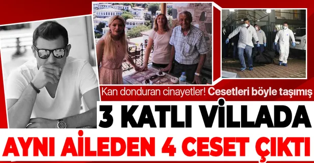 3 katlı villada kan donduran cinayetler! Anne baba ve ablasını pompalı tüfekle öldürüp intihar etti