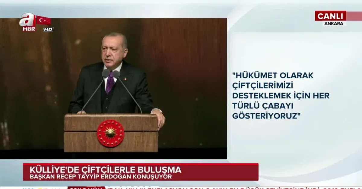 Başkan Erdoğan'dan çiftçilere müjde