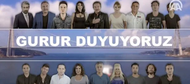 Yavuz Sultan Selim Köprüsü’ne ünlülerden özel klip