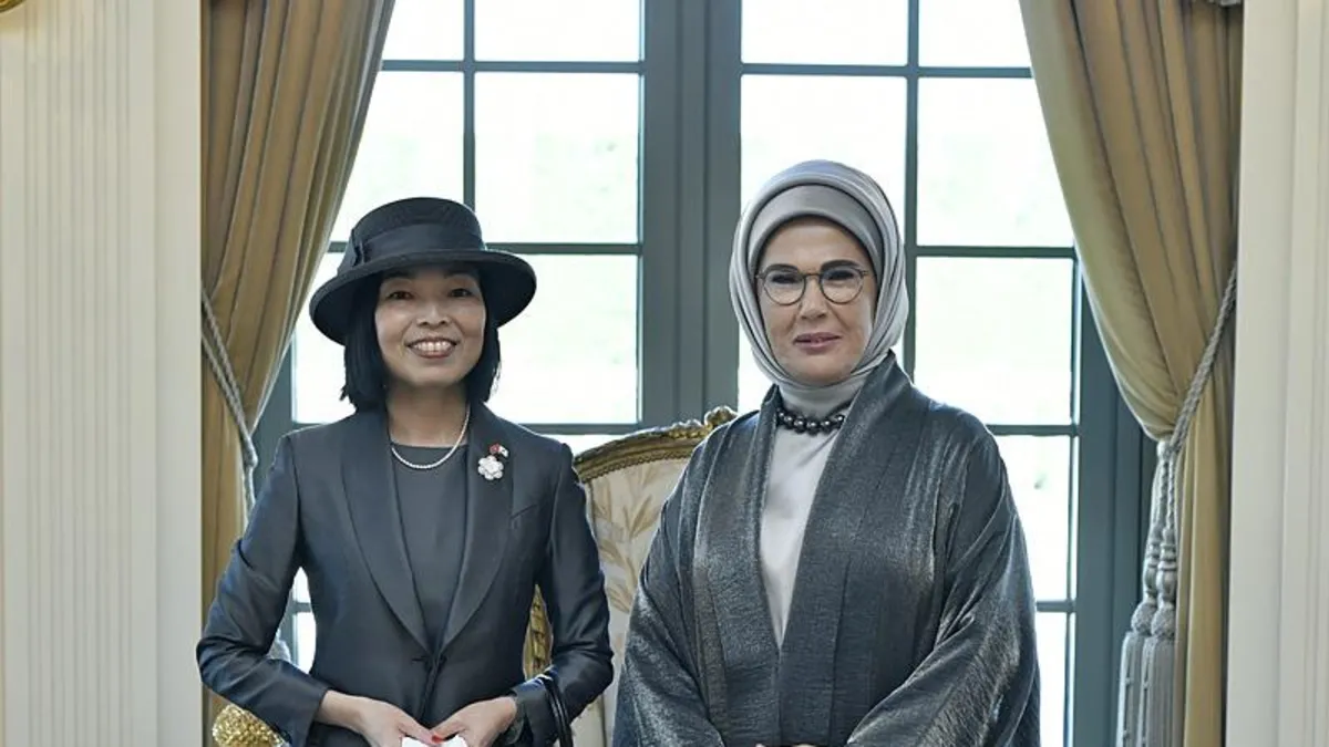 Emine Erdoğan, Japonya Altes Prensesi Akiko Mikasa ile görüştü